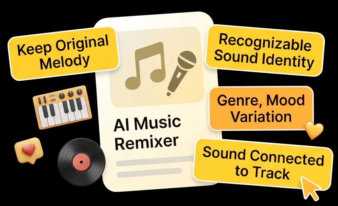 AI music remixer- keep the original song identity