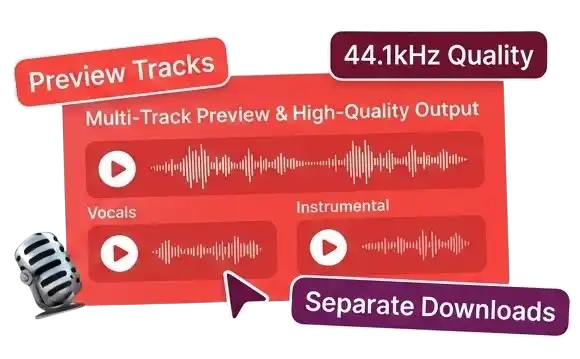 Multi-Track Preview & High-Quality Output